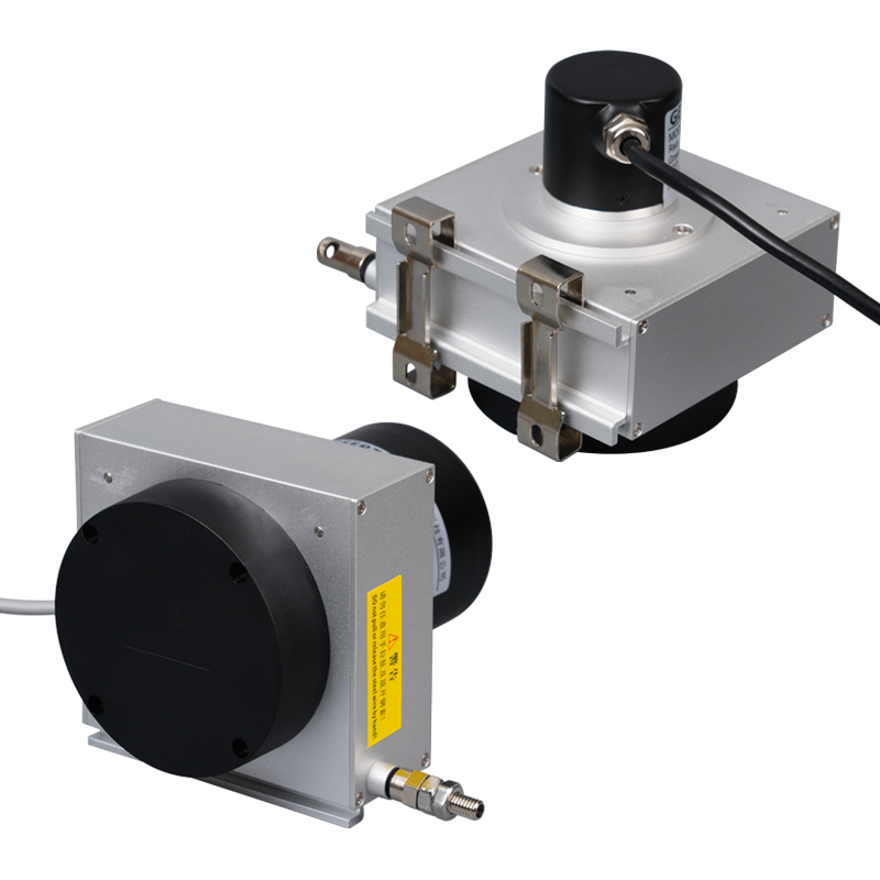 拉繩位移傳感器閘門開度儀高精度拉繩編碼器模擬量數字量信號輸出電子尺